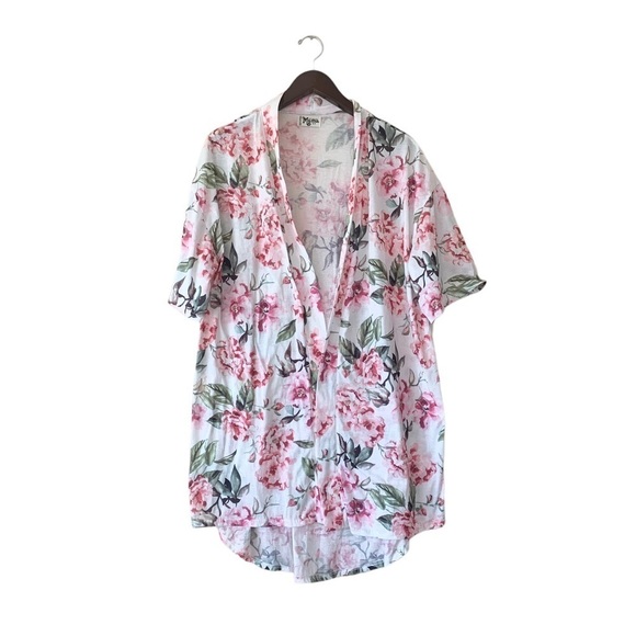 Show Me Your Mumu Garden of Blooms Floral Bridal Robe One Size OS - Picture 4 of 10